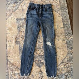 Pistola Dark Blue Distressed Skinny Jeans
